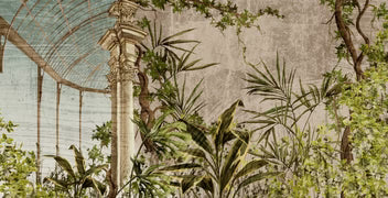 Vintage Tropical Paradise Wallpaper