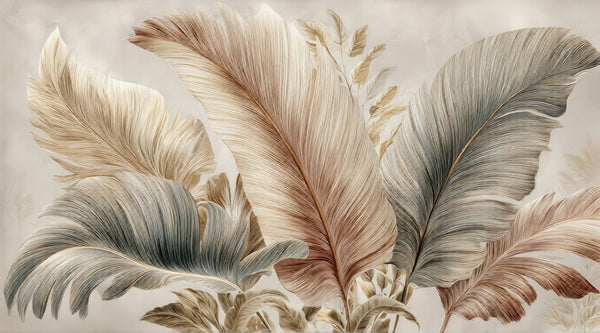 Elegant Feather Wall Art - Premium Wallpaper