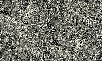 Intricate Paisley Monochrome Wallpaper
