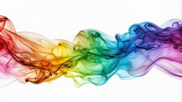 Rainbow Smoke Abstract Wallpaper – Vibrant Colourful Design