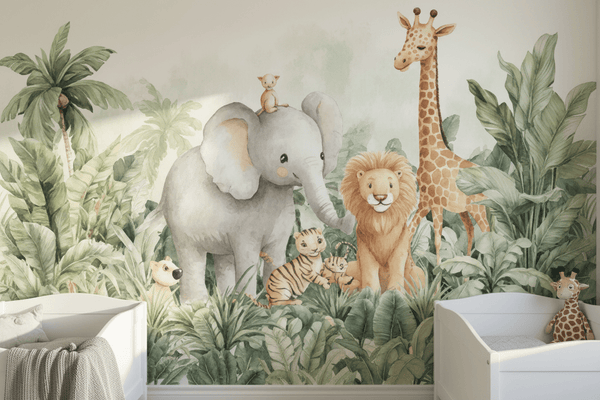Jungle Animals Safari Friends Kids -Safari Friends Watercolour