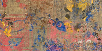 Vintage Bohemian Collage Wallpaper