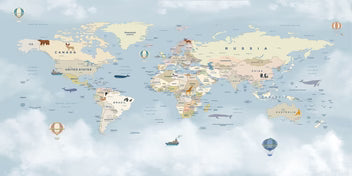 World Map Adventure Wallpaper