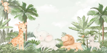 Safari Paradise Animals Wallpaper